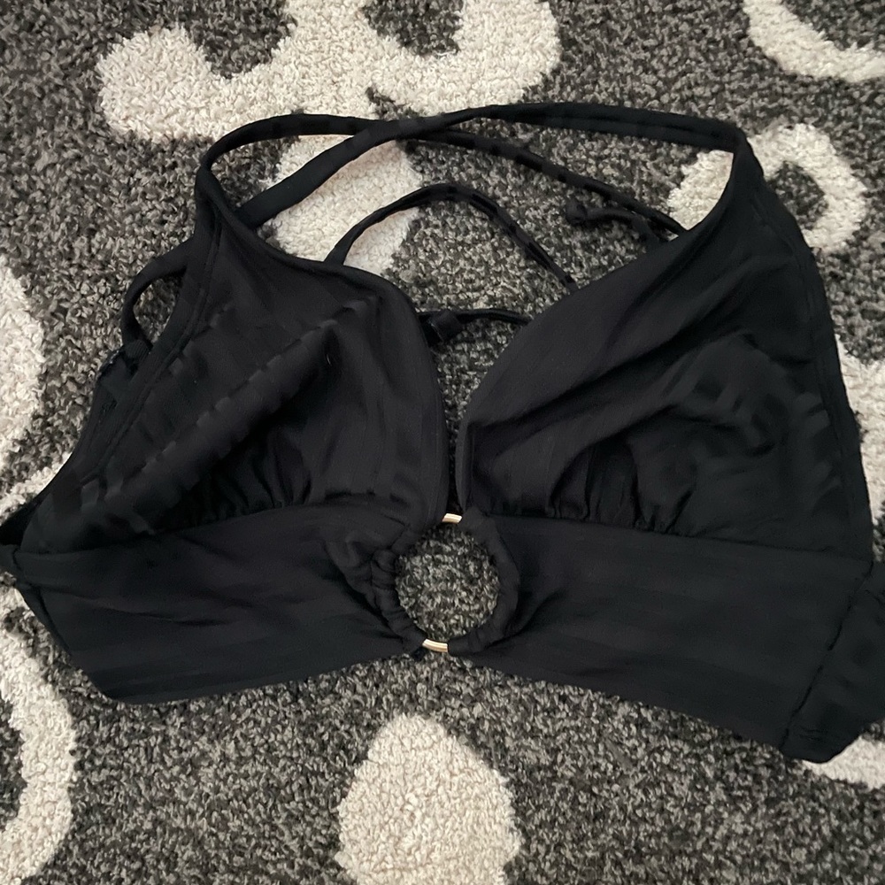 black bikini top